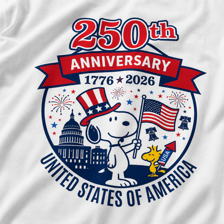 250th Anniversary United States of America Snoopy T-Shirt