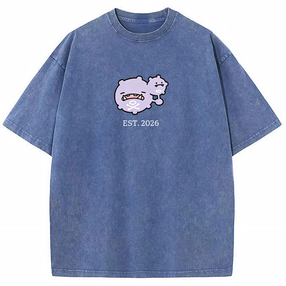Cute Parent & Kid Koffing Vintage Washed T-Shirt