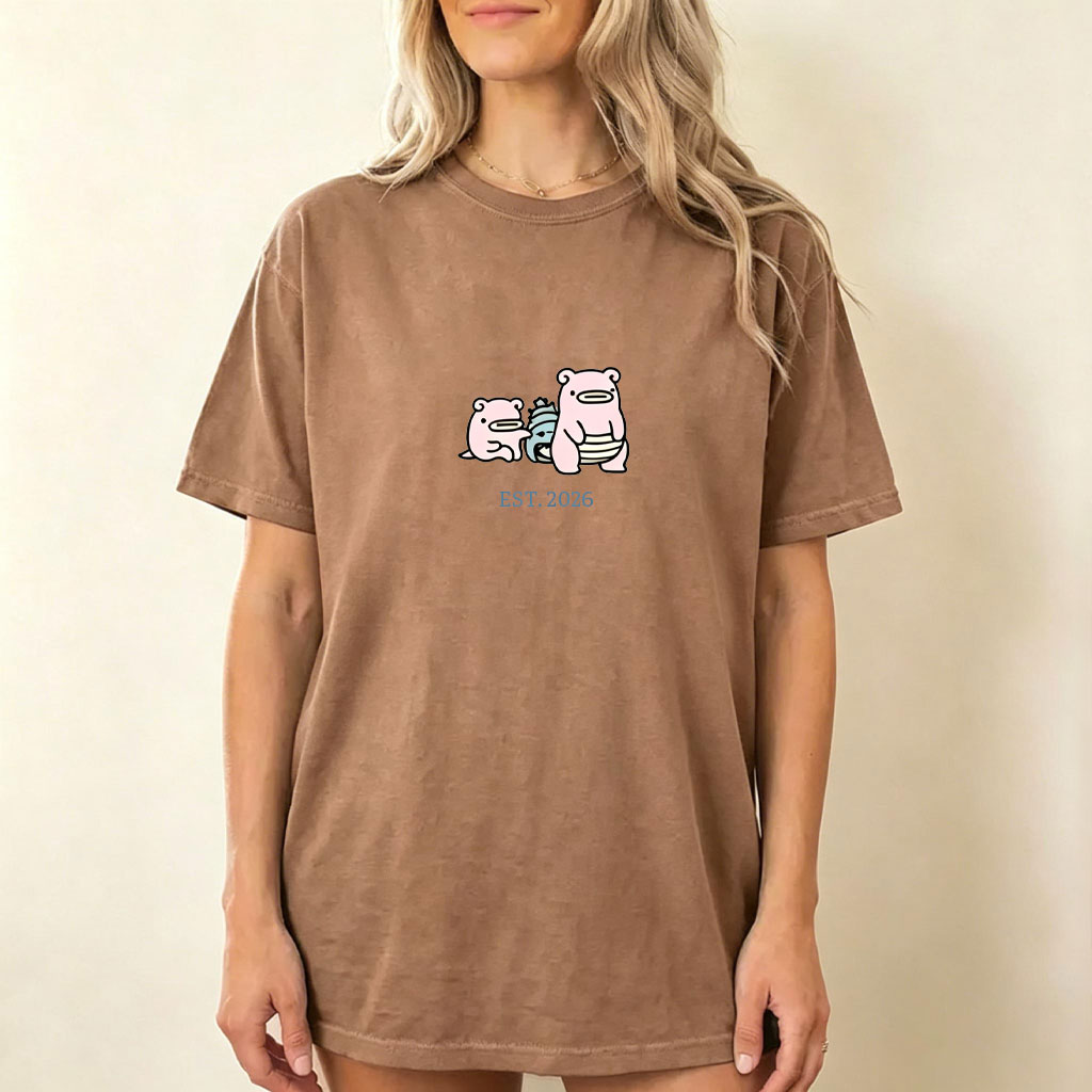Cute Parent & Kid Slowbro Vintage Washed T-Shirt