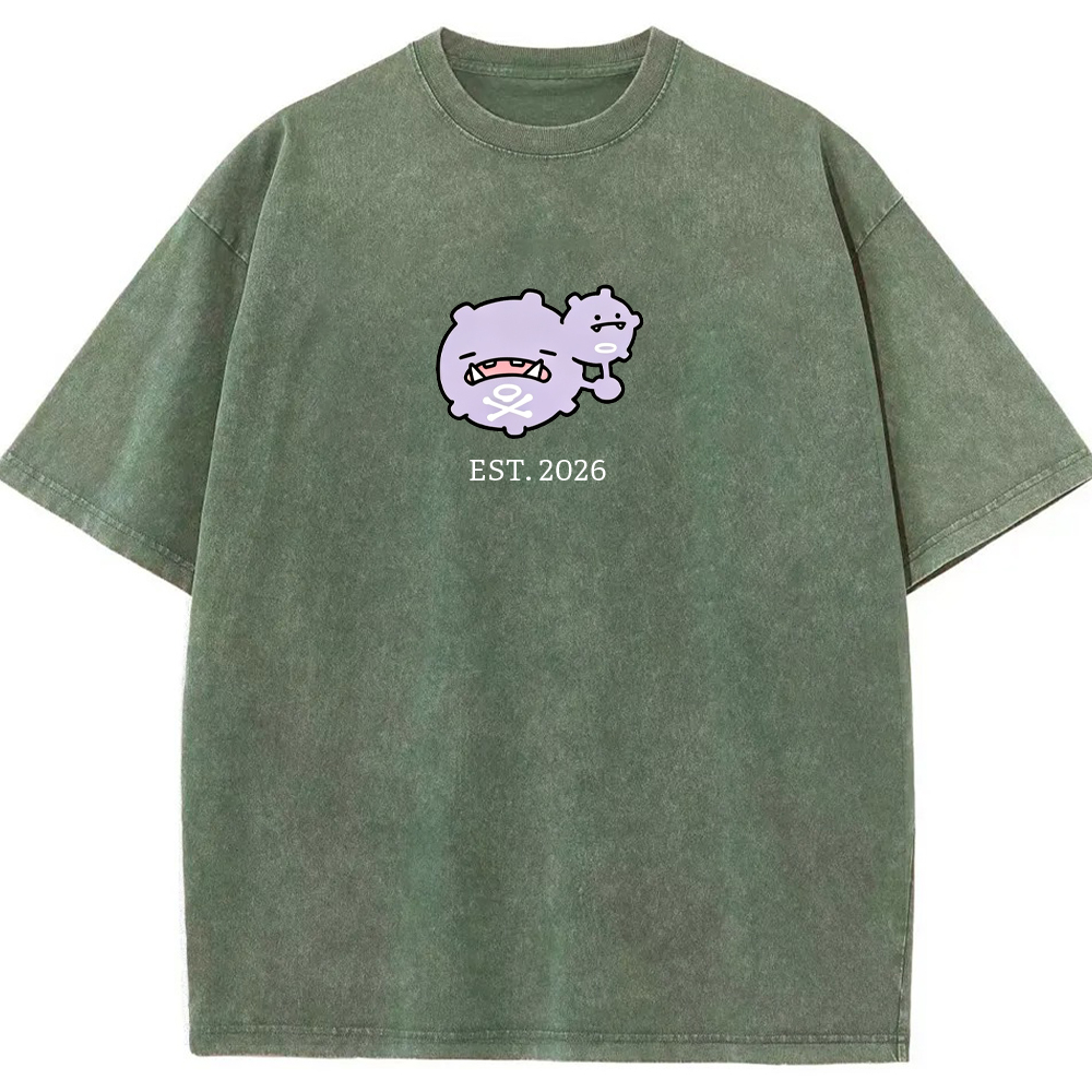 Cute Parent & Kid Koffing Vintage Washed T-Shirt
