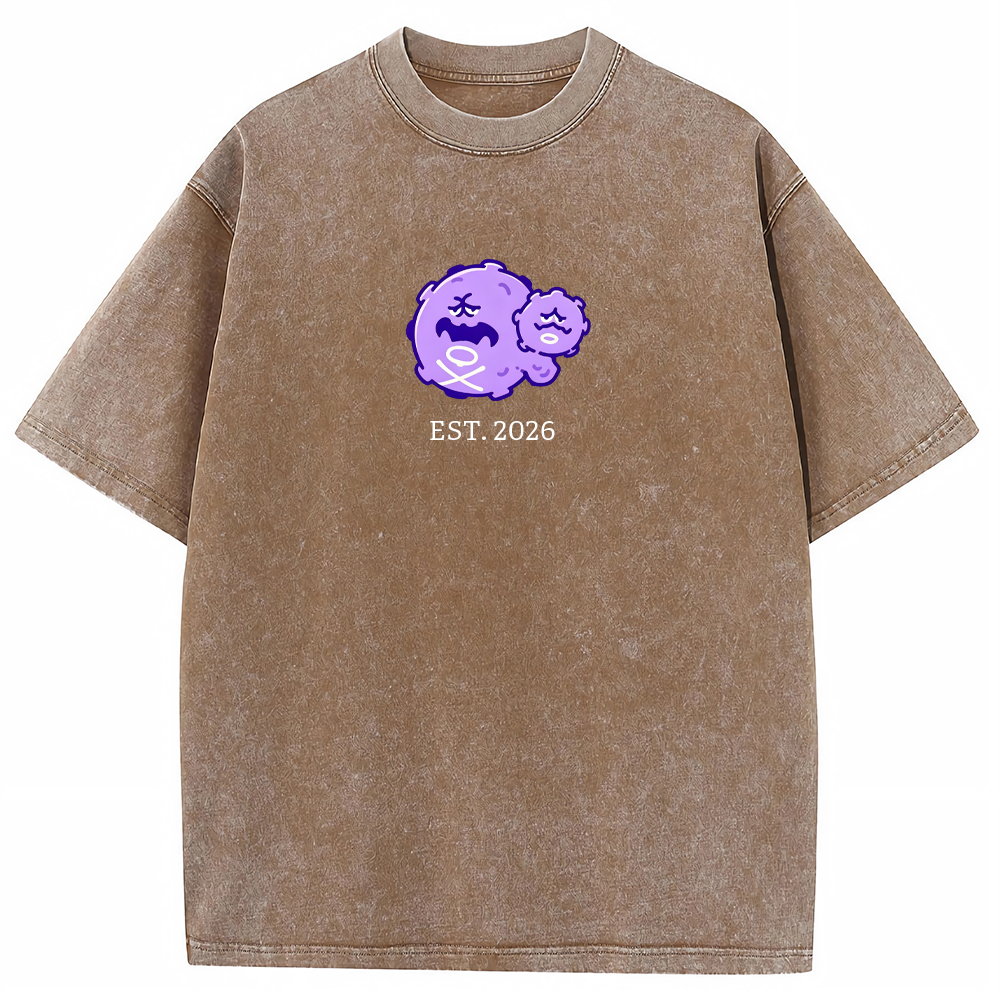 Cute Parent & Kid Koffing Vintage Washed T-Shirt
