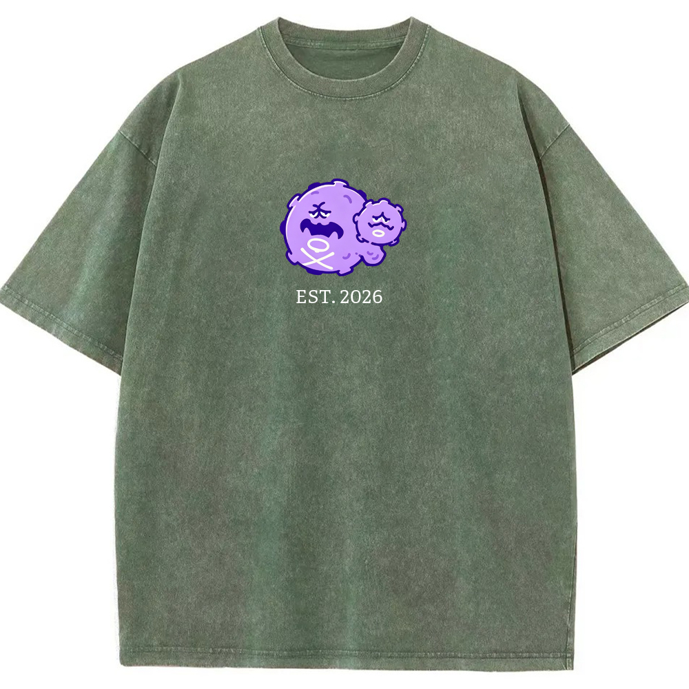 Cute Parent & Kid Koffing Vintage Washed T-Shirt