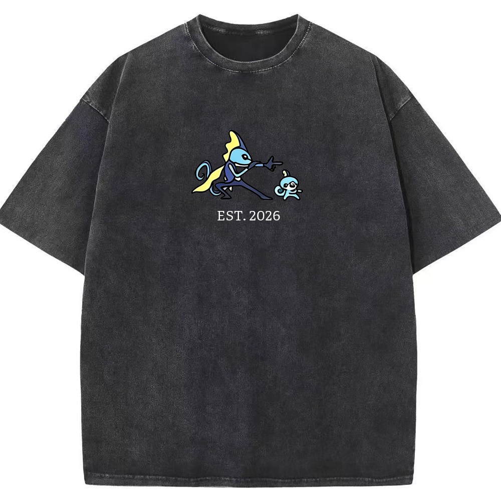 Cute Parent & Kid Inteleon Vintage Washed T-Shirt