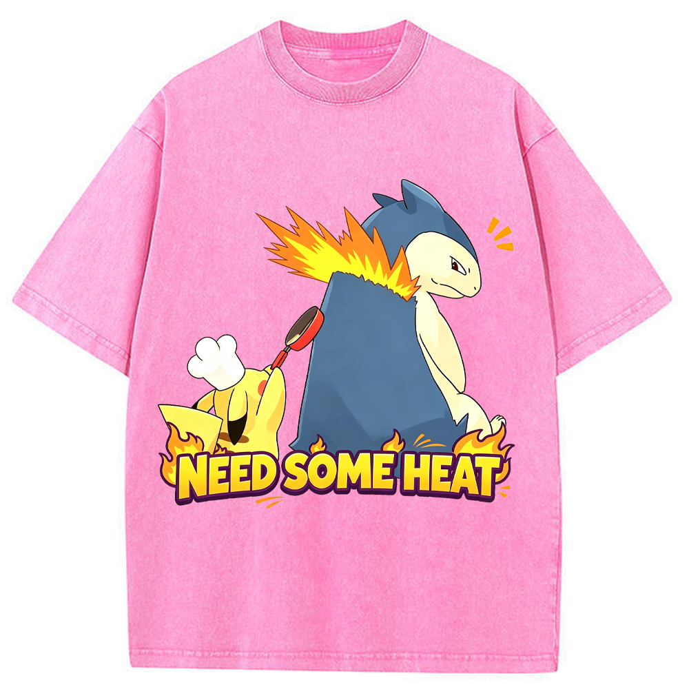 Pikachu Chef & Typhlosion Cartoon Tee | Pokemon Anime