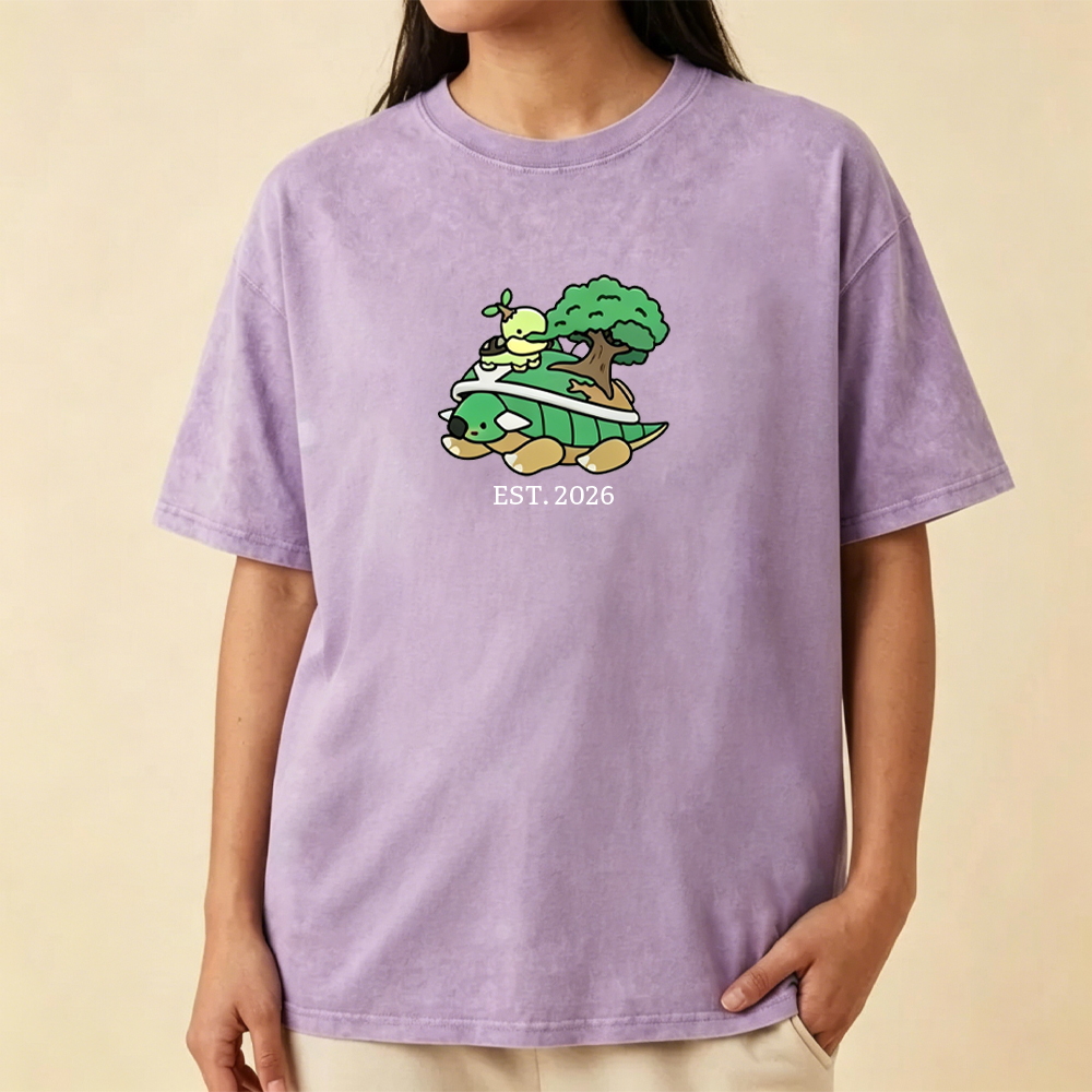 Cute Parent & Kid Torterra Vintage Washed T-Shirt