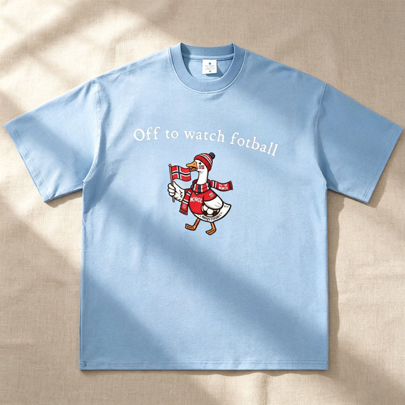 Off to watch fotball T-shirt Norwegian Pride