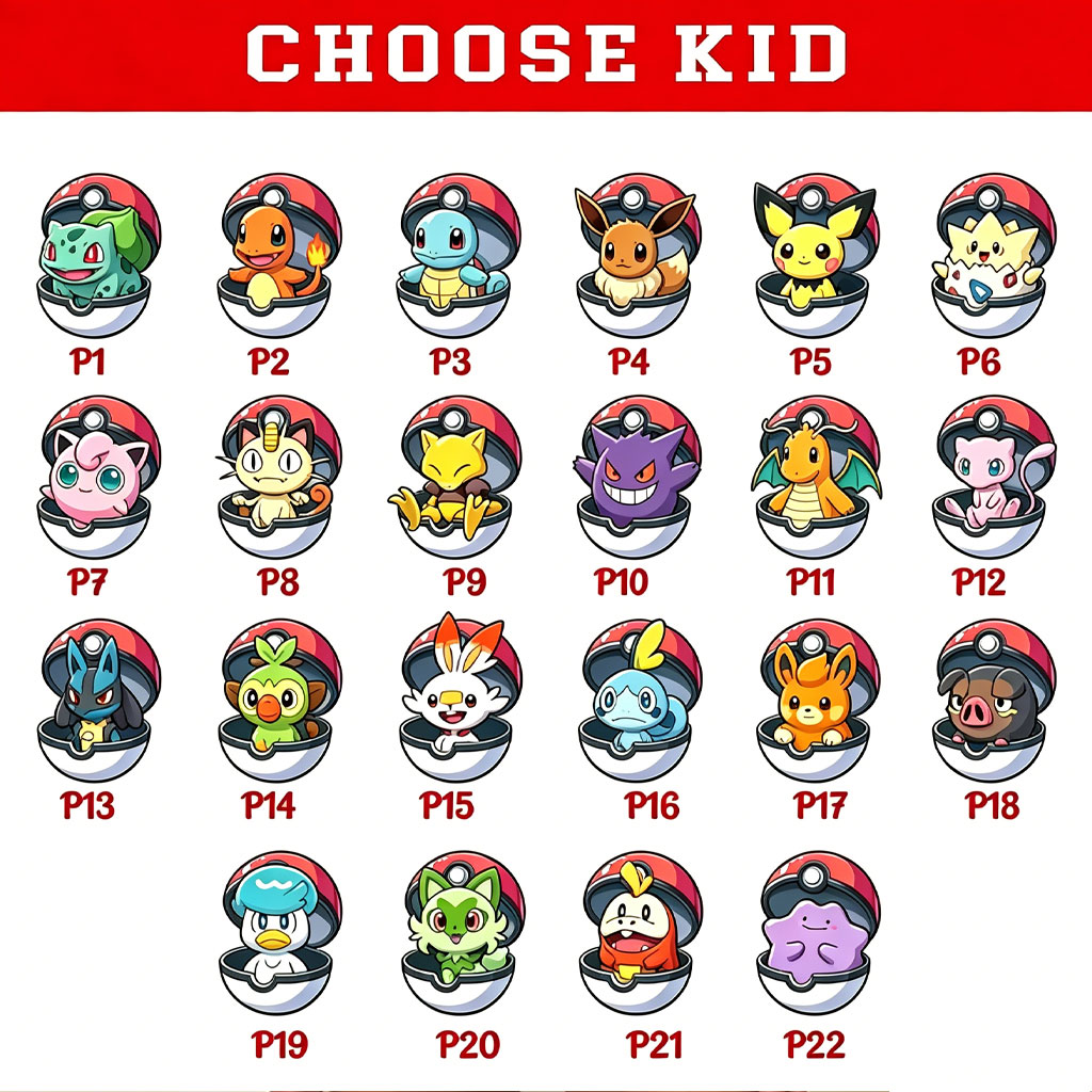 Custom PokéMom Tee – Custom Pokeball Kids & Custom Est Year