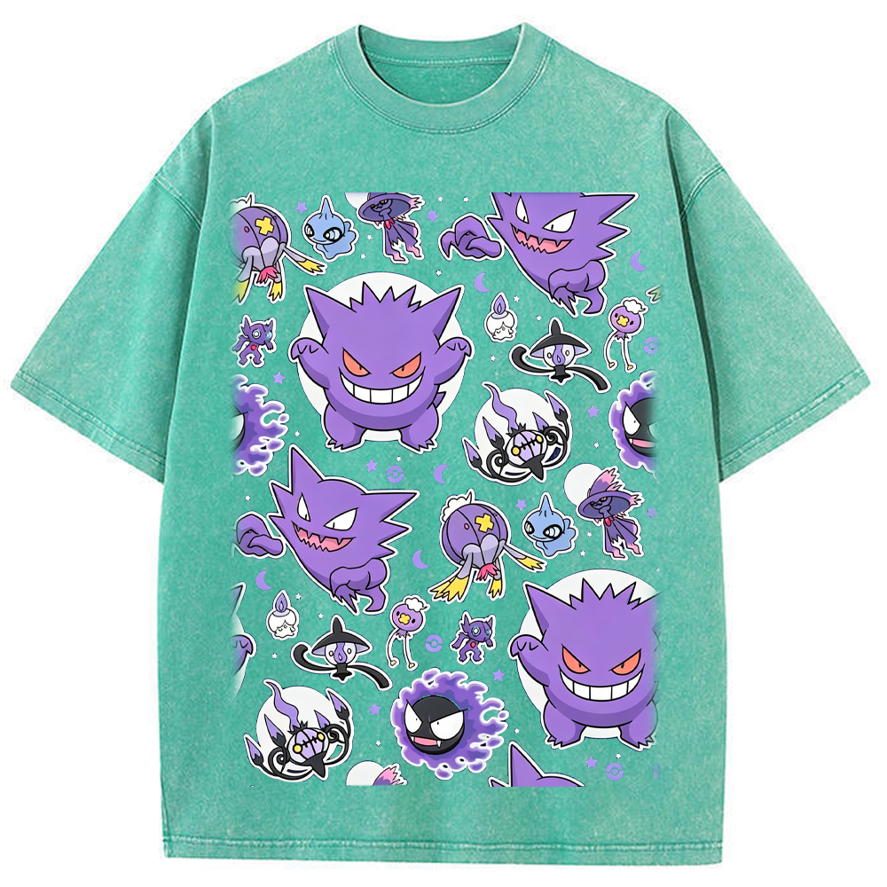 Ghostly Gathering Pokemon Anime Vintage Tee | Pokemon
