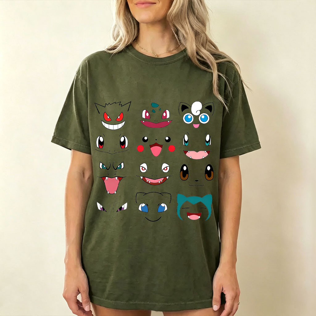 Poké Faces Anime Vintage Tee | Pokemon