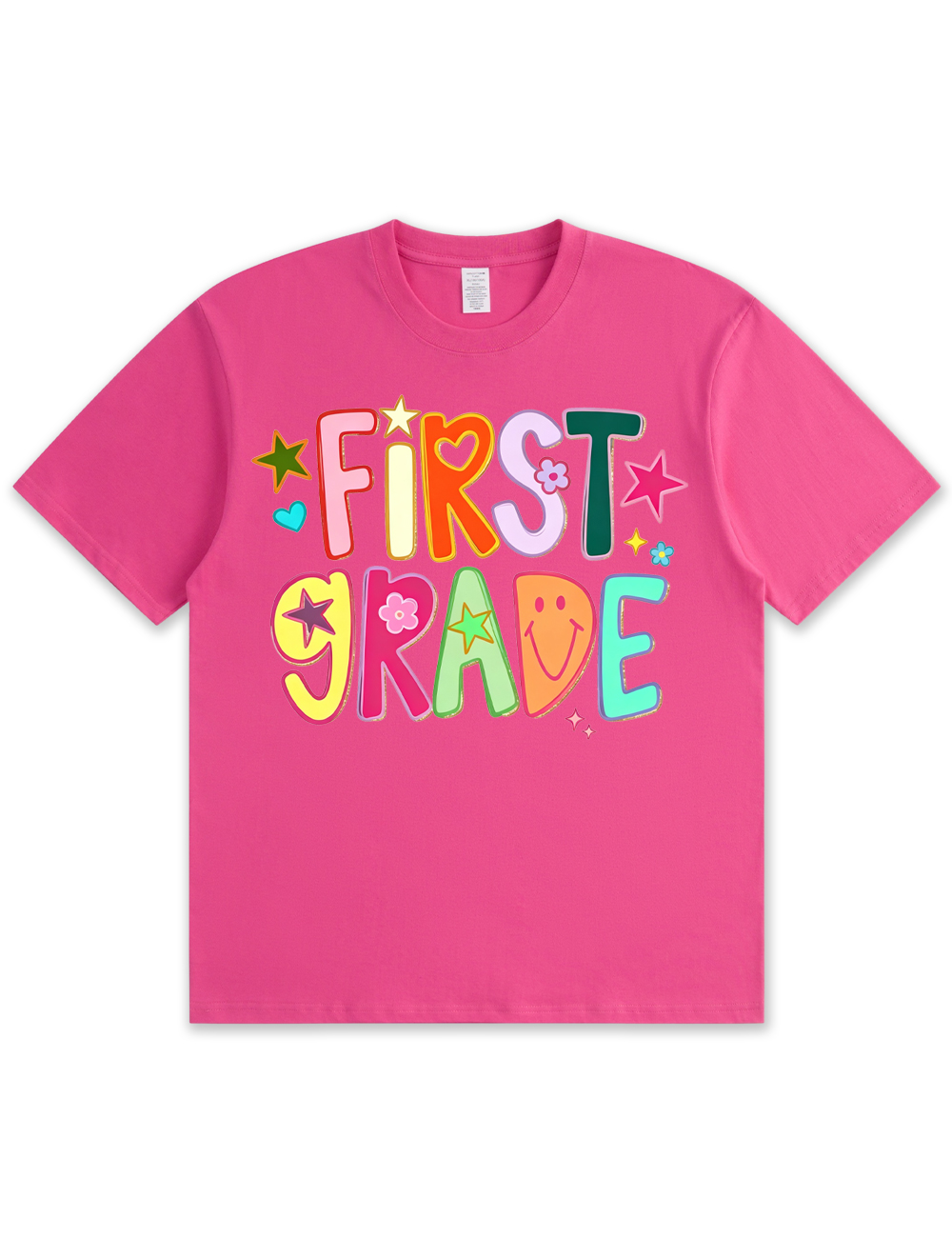 Preppy Hand Drawn Colorful Doodle Teacher Shirt