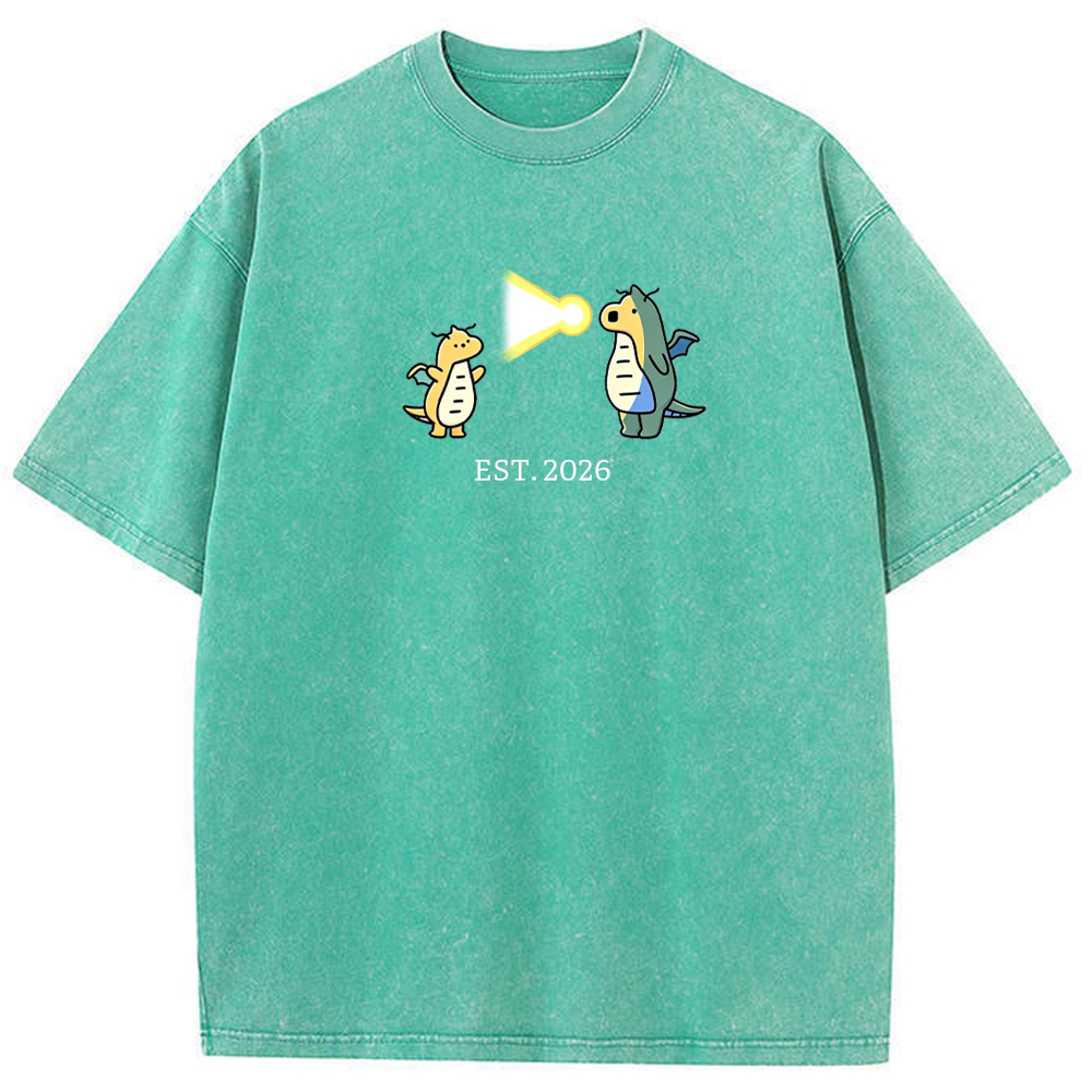 Cute Parent & Kid Dragonite Vintage Washed T-Shirt