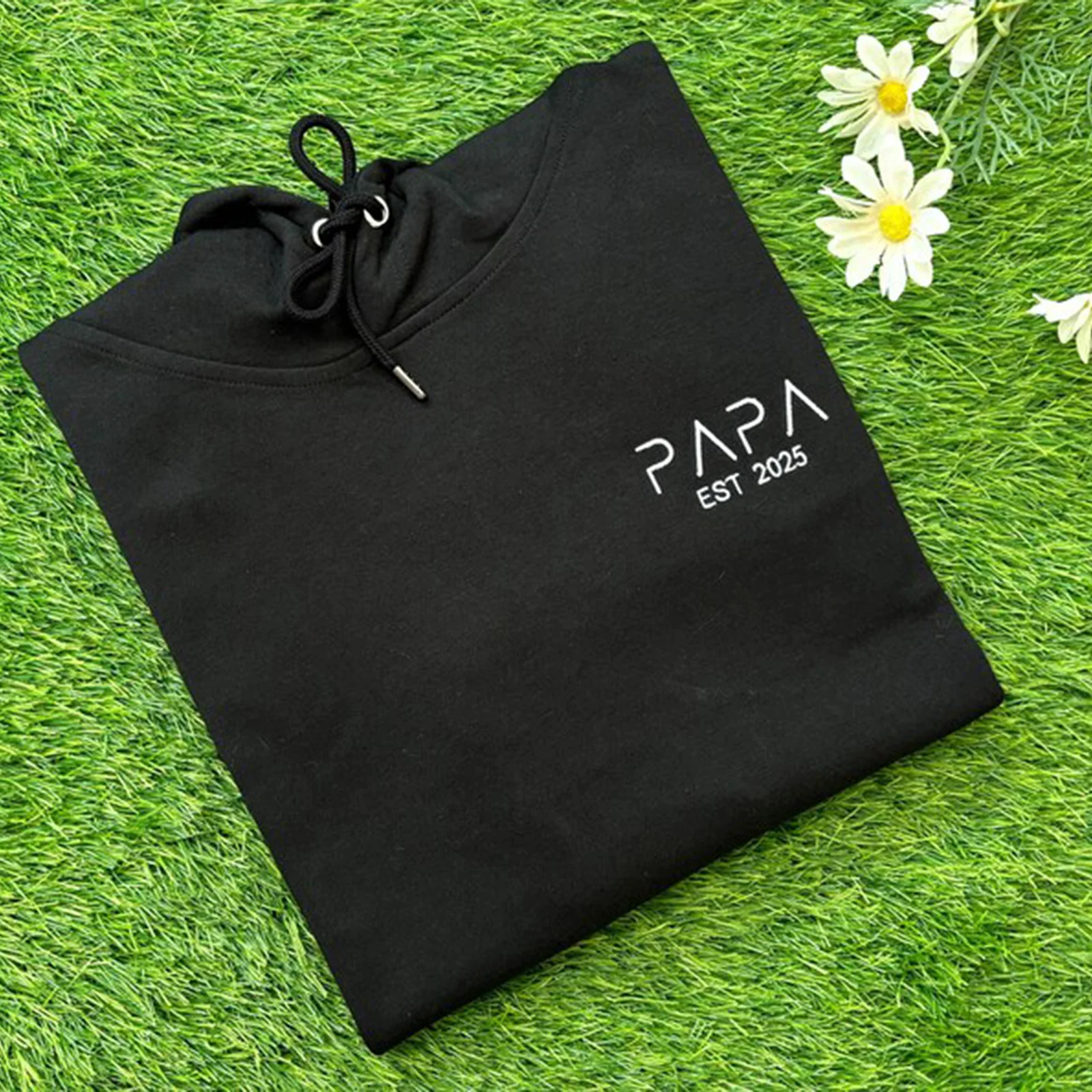 Personalized Papa Embroidered Sweatshirt | New Dad Gift & Father's Day Present