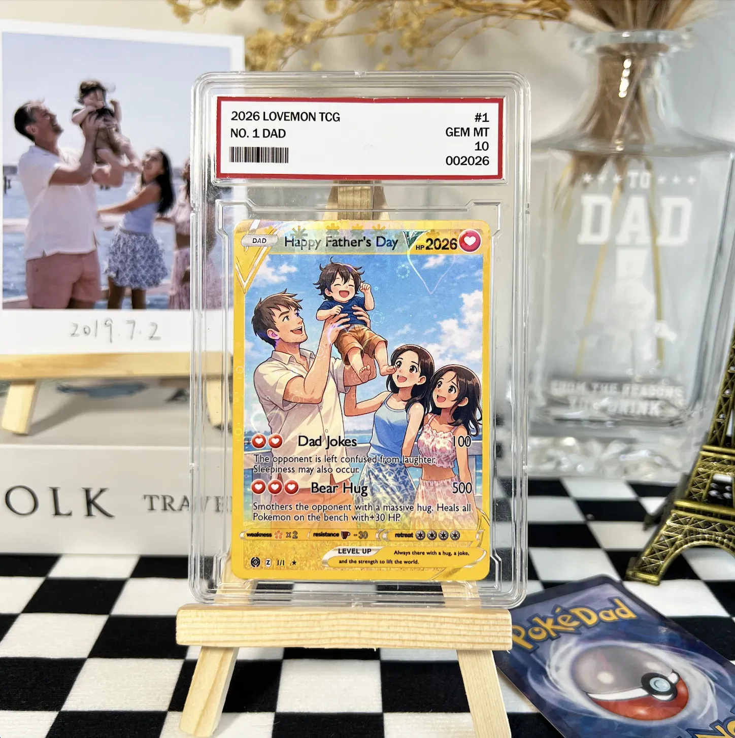 ❤️ Custom V Pokecard Photo Anime Card For Pokedad