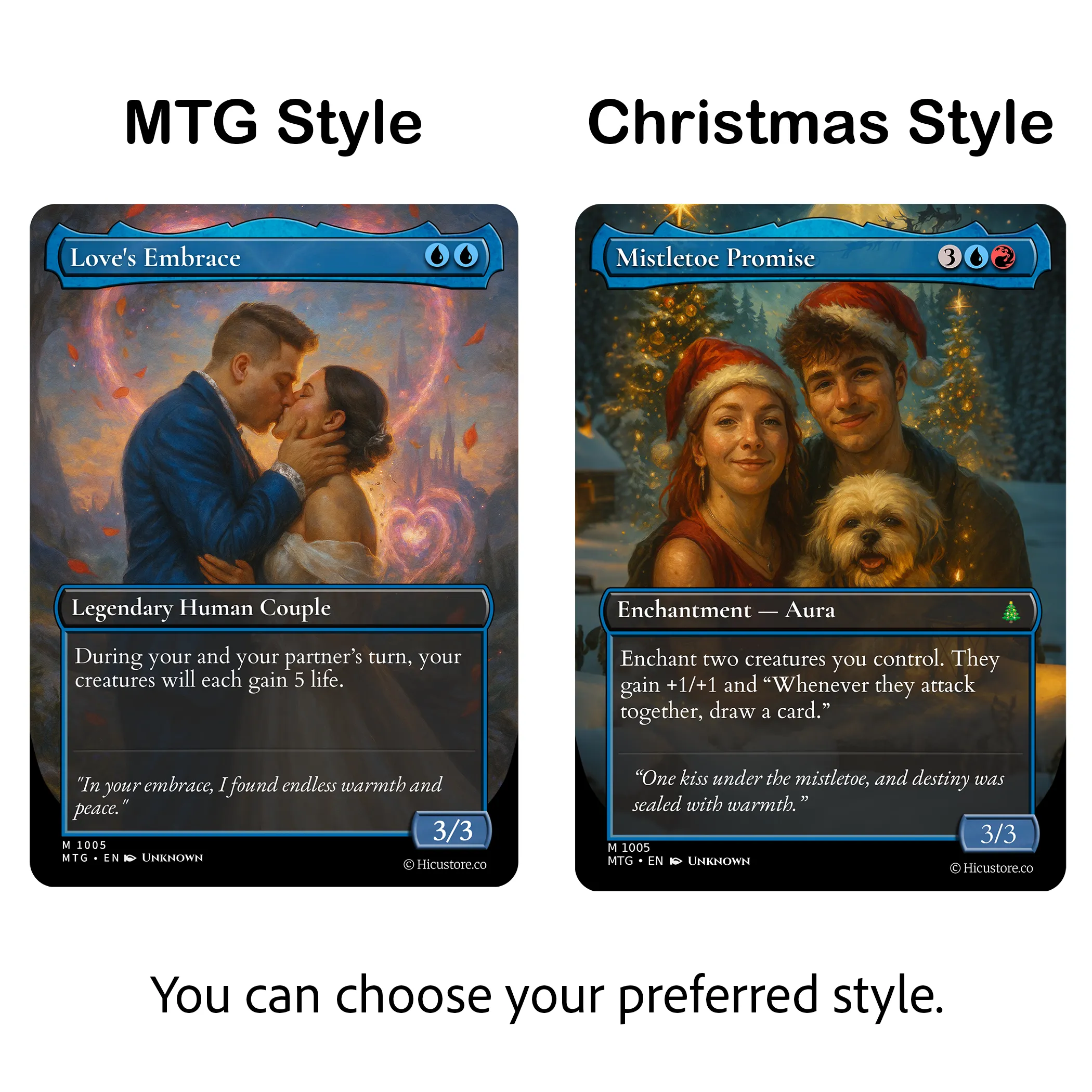 🤩Custom Magic-Style MTG Couple Art Card