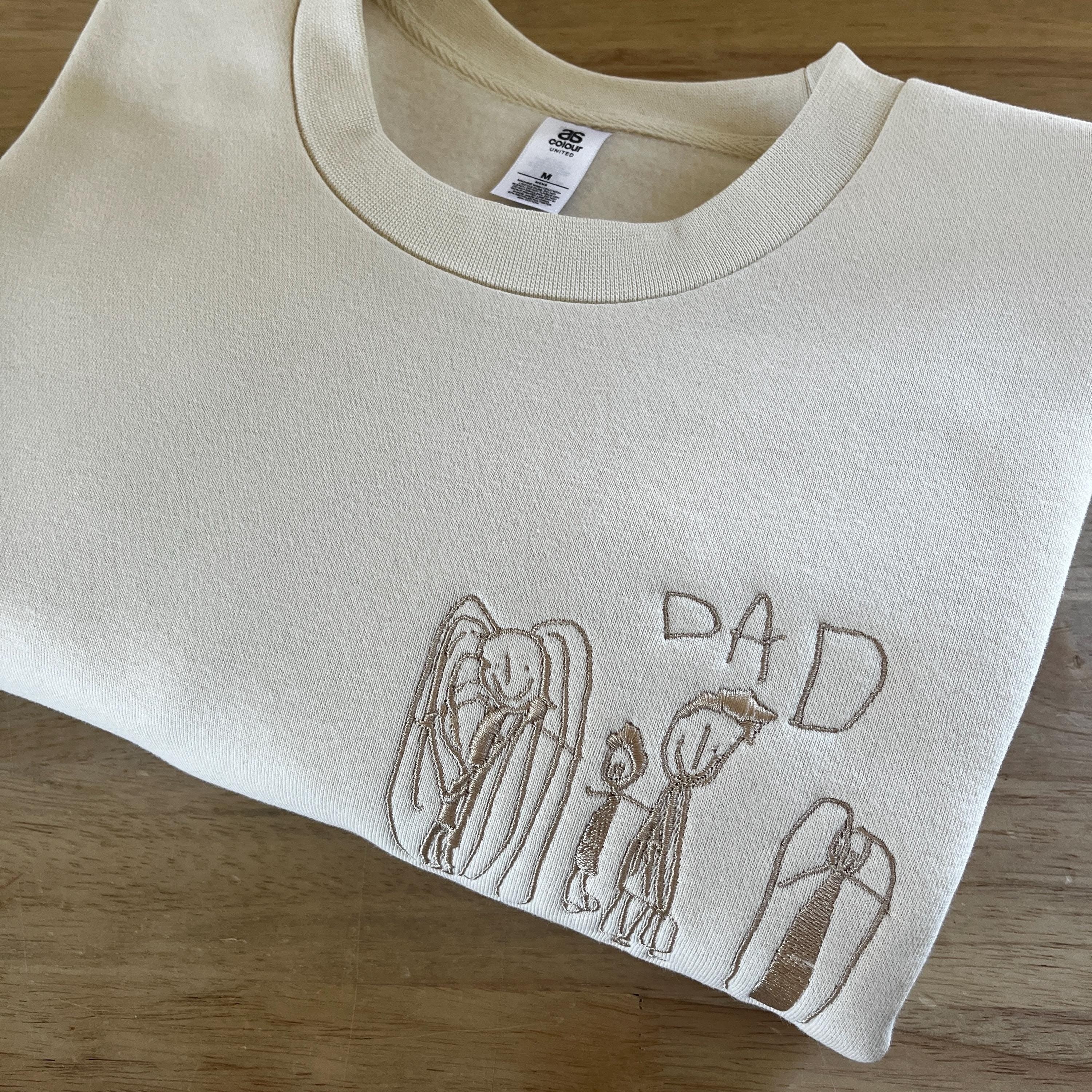 Custom Kids Art Embroidered T-shirt