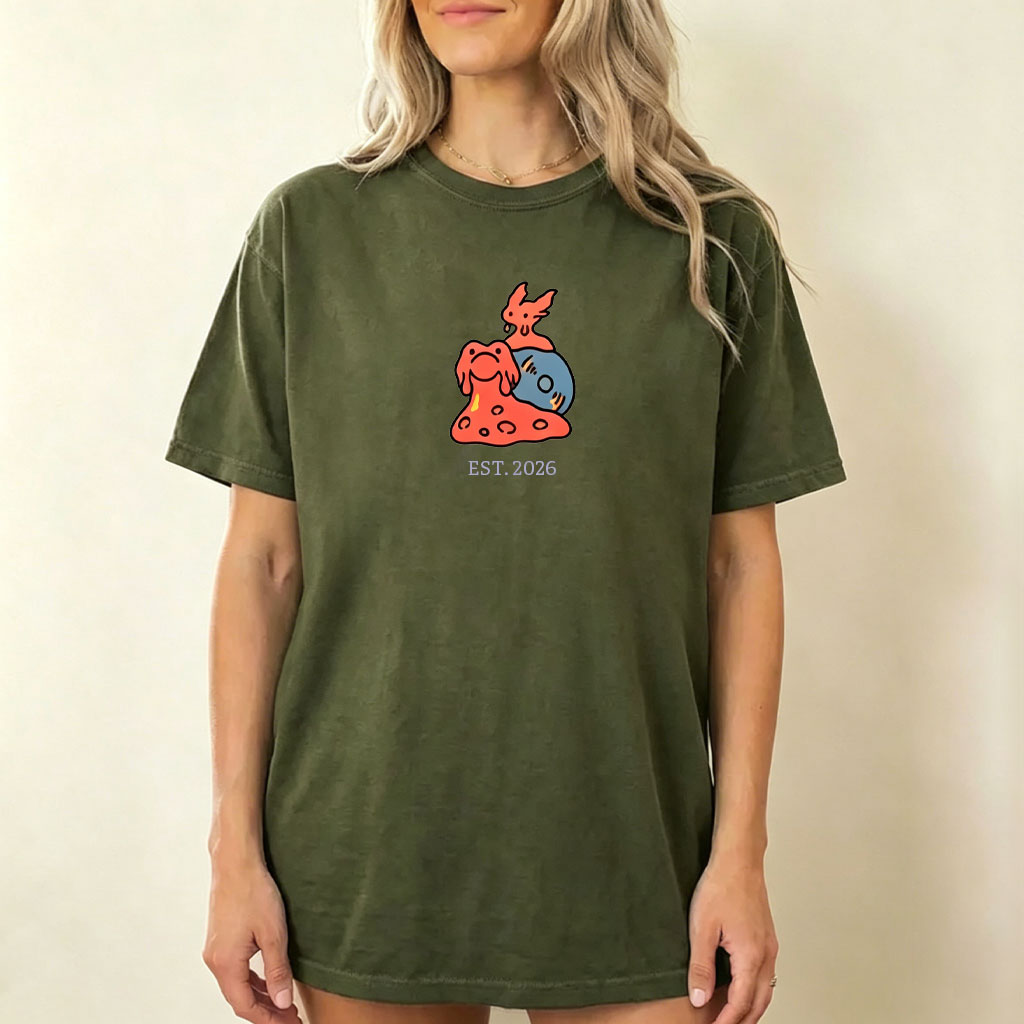 Cute Parent & Kid Slugma Vintage Washed T-Shirt