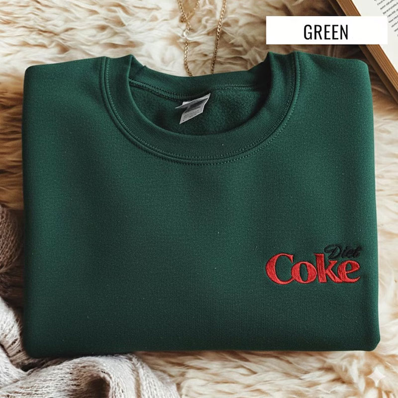 Diet Coke Embroidered Sweatshirt
