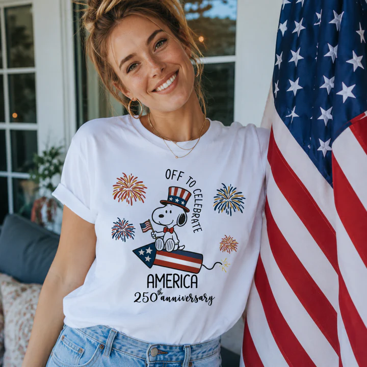 Off To Celebrate America 250th Anniversary Fireworks T-Shirt