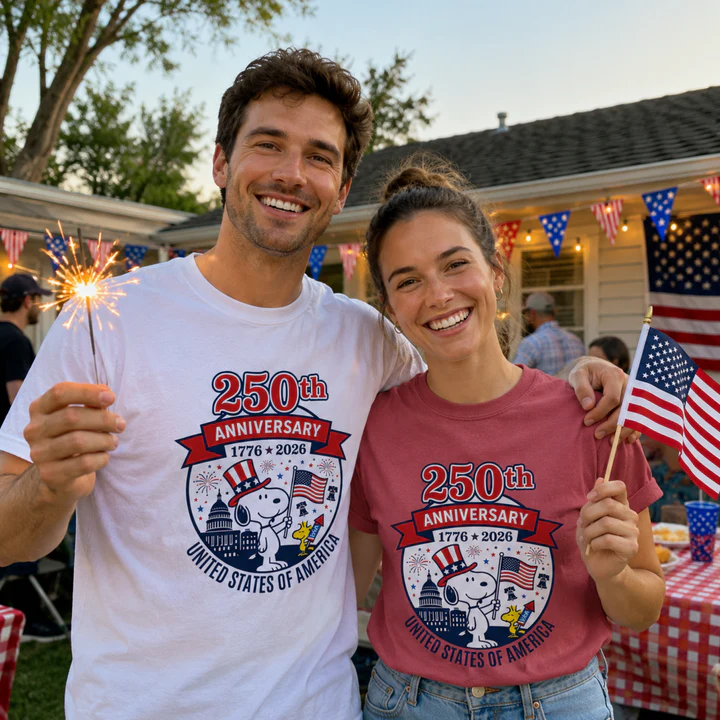 250th Anniversary United States of America Snoopy T-Shirt