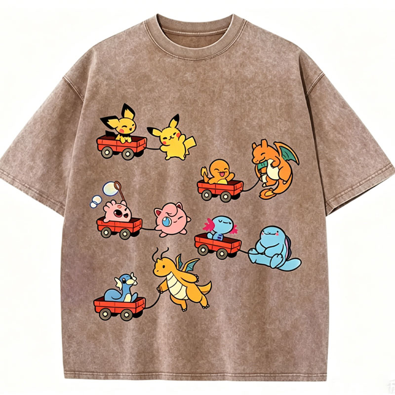 Pokémon Advanced Form Unisex Vintage Washed Tee