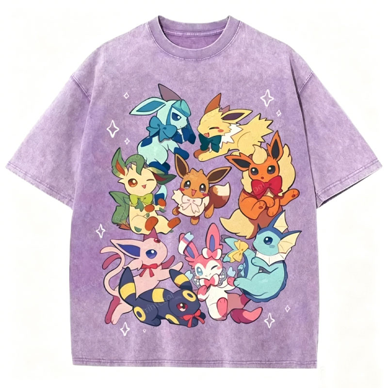 Eevee Unisex Vintage Washed Tee