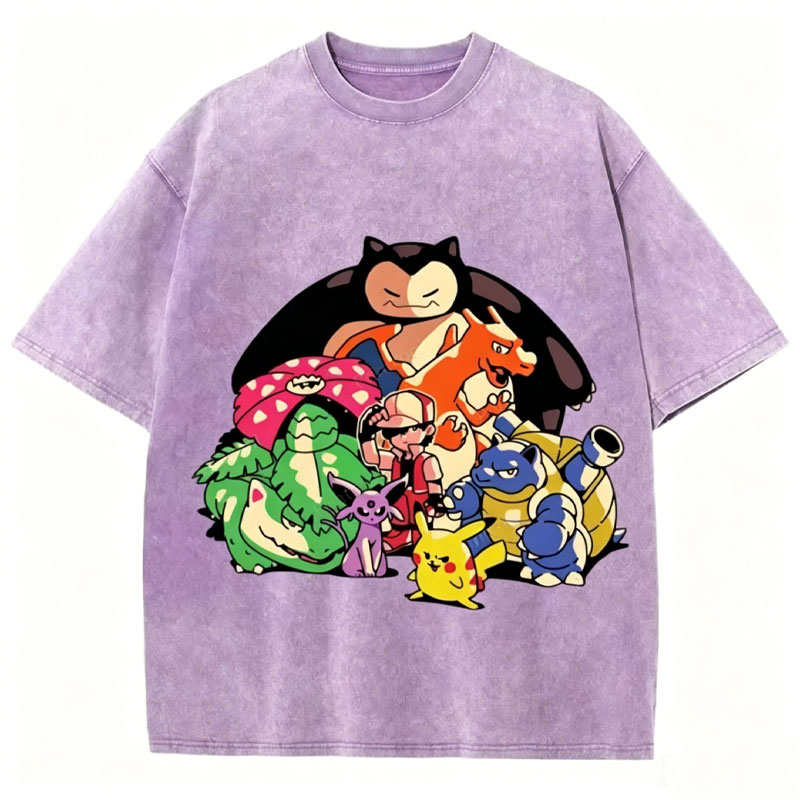 The Original Pokémon Unisex Vintage Washed Tee