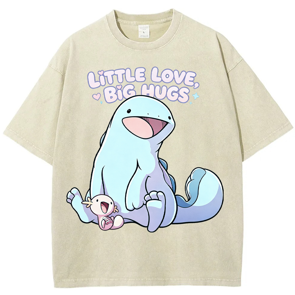 Parent & Kid Quagsire & Axolotl Wooper Vintage Washed T-Shirt