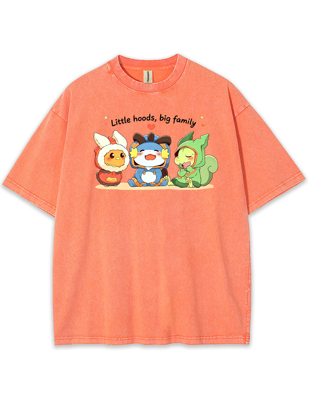 Parent & Kid Blaziken Mudkip Sceptile Hoodie Style Vintage Washed T-Shirt