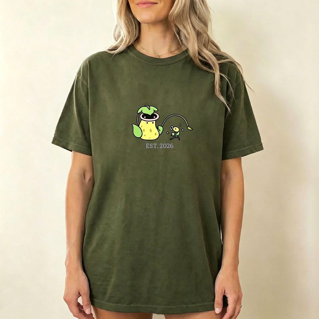Cute Parent & Kid Bellsprout Vintage Washed T-Shirt
