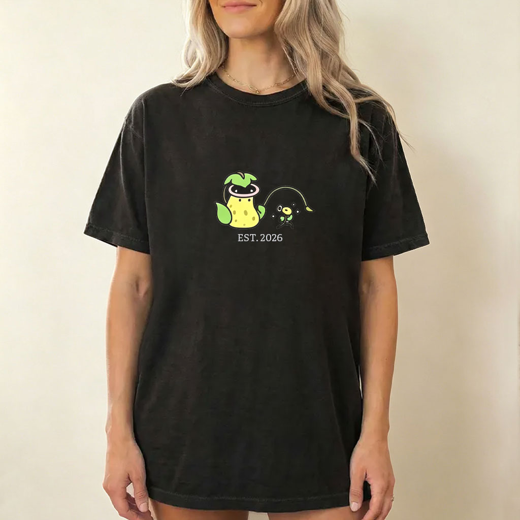 Cute Parent & Kid Bellsprout Vintage Washed T-Shirt