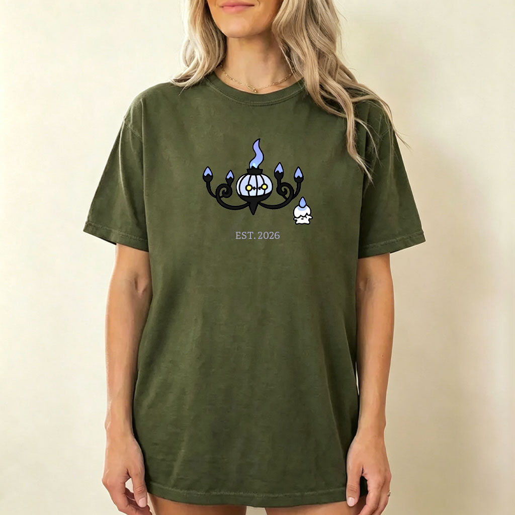 Cute Parent & Kid Chandelure Vintage Washed T-Shirt