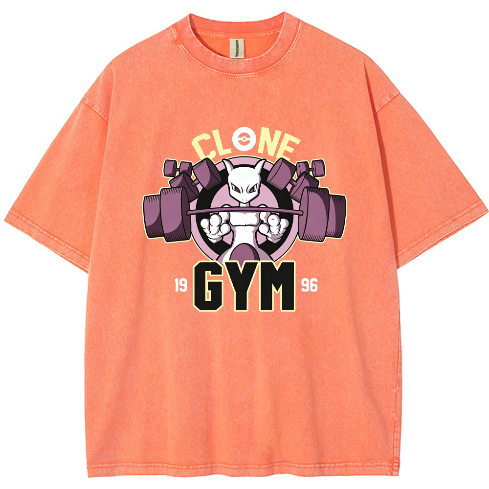 Grunge Ghost Gym Gengar Wash Vintage Tee | Pokemon Anime