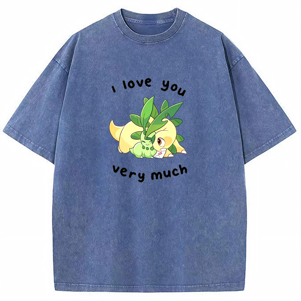 Parent & Kid I Love You Very Much Quote Custom Name EST. Year Vintage Washed T-Shirt | Pokemon Anime