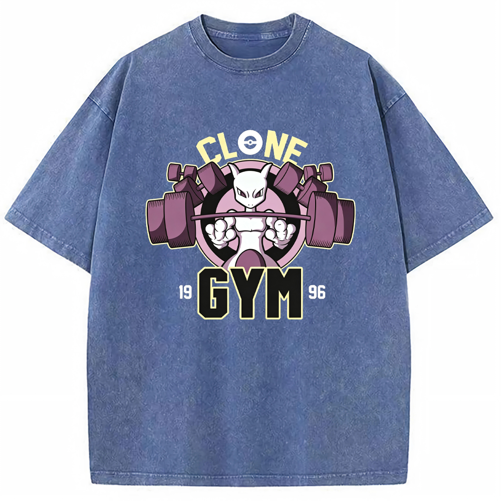 Grunge Ghost Gym Gengar Wash Vintage Tee | Pokemon Anime