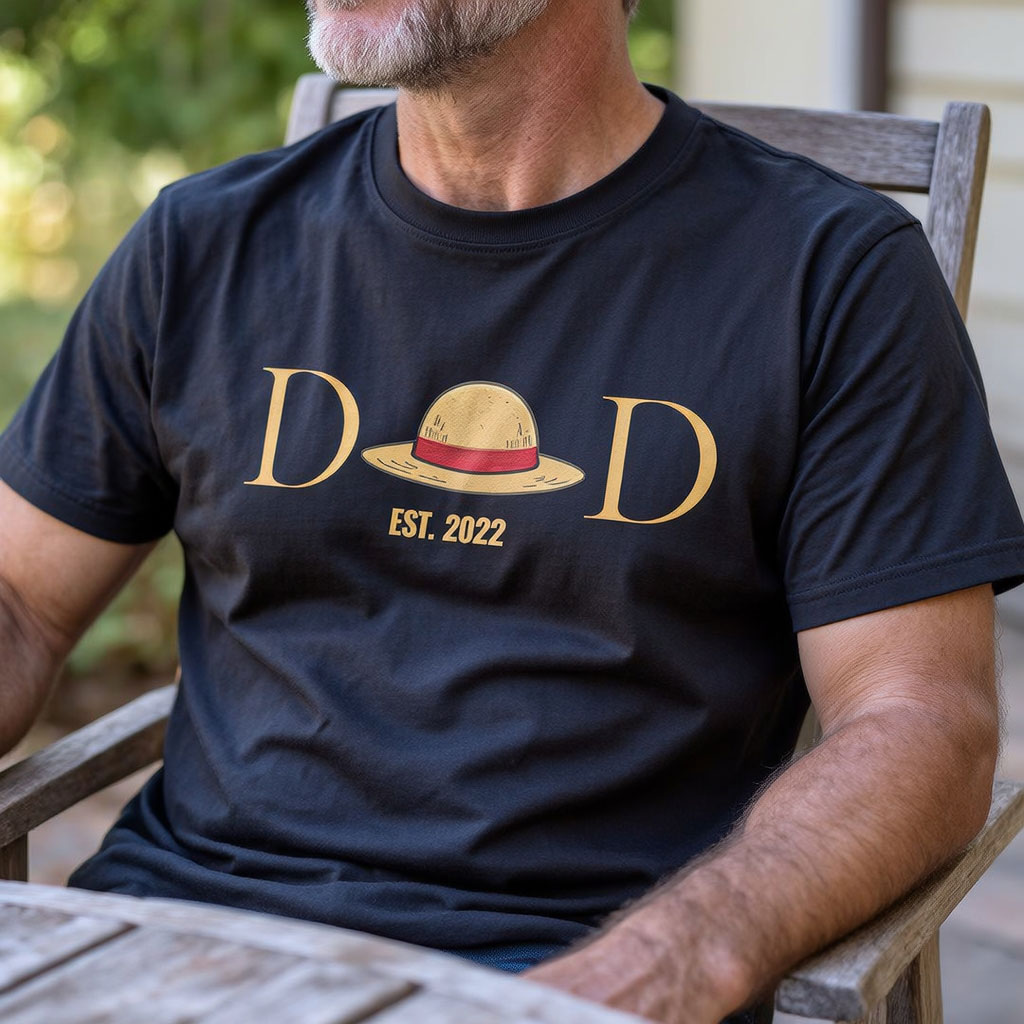 Personalized Custom Anime Dad Print Tee