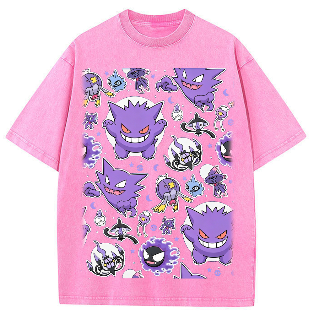 Ghostly Gathering Pokemon Anime Vintage Tee | Pokemon