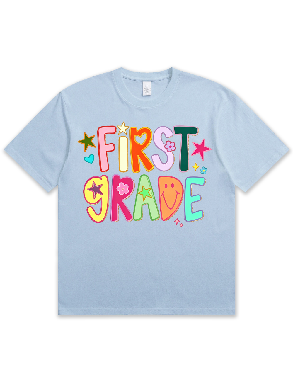 Preppy Hand Drawn Colorful Doodle Teacher Shirt