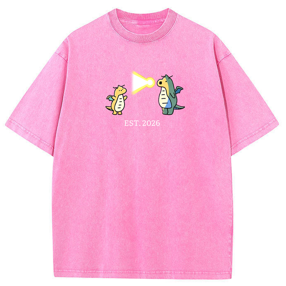 Cute Parent & Kid Dragonite Vintage Washed T-Shirt