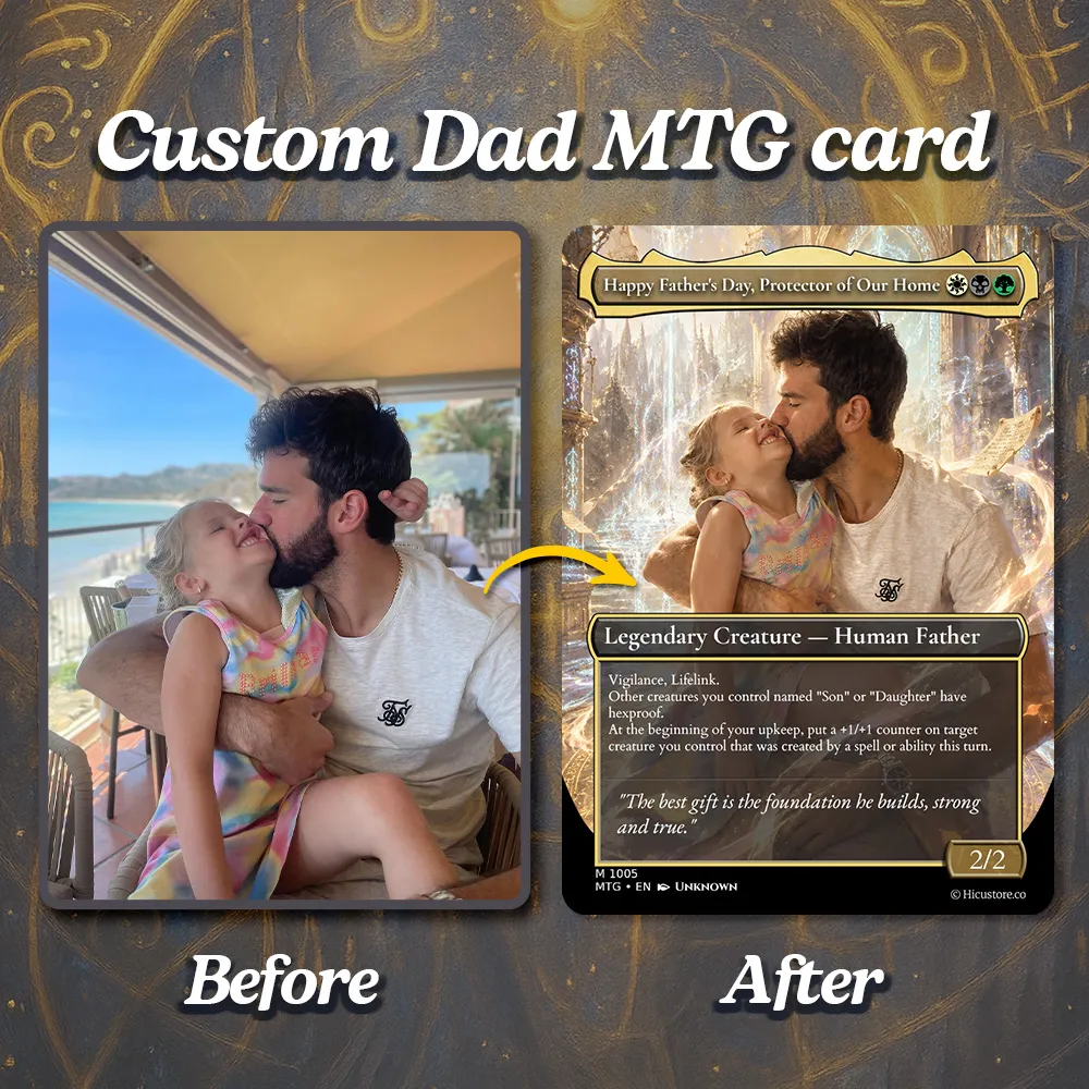 Custom Anime Dad MTG Magic TCG Card For Magic Dad