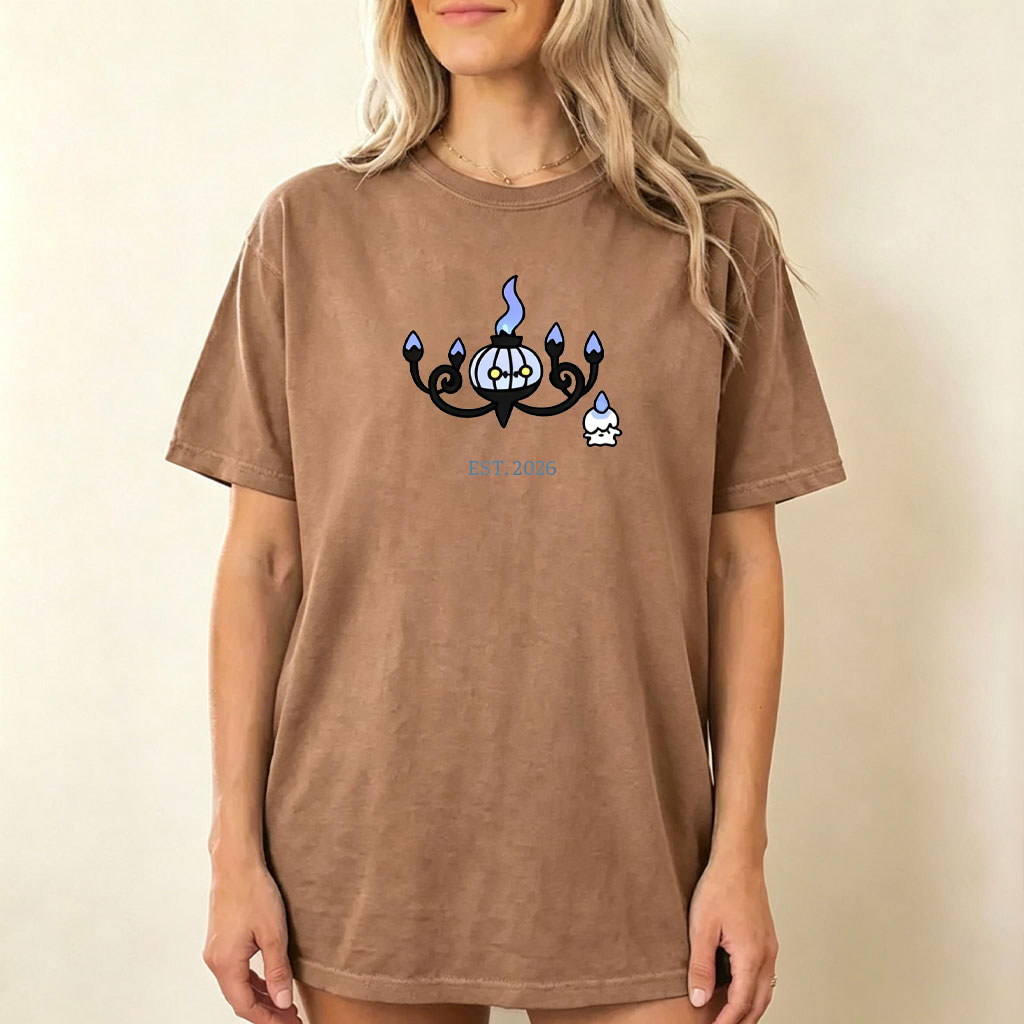 Cute Parent & Kid Chandelure Vintage Washed T-Shirt