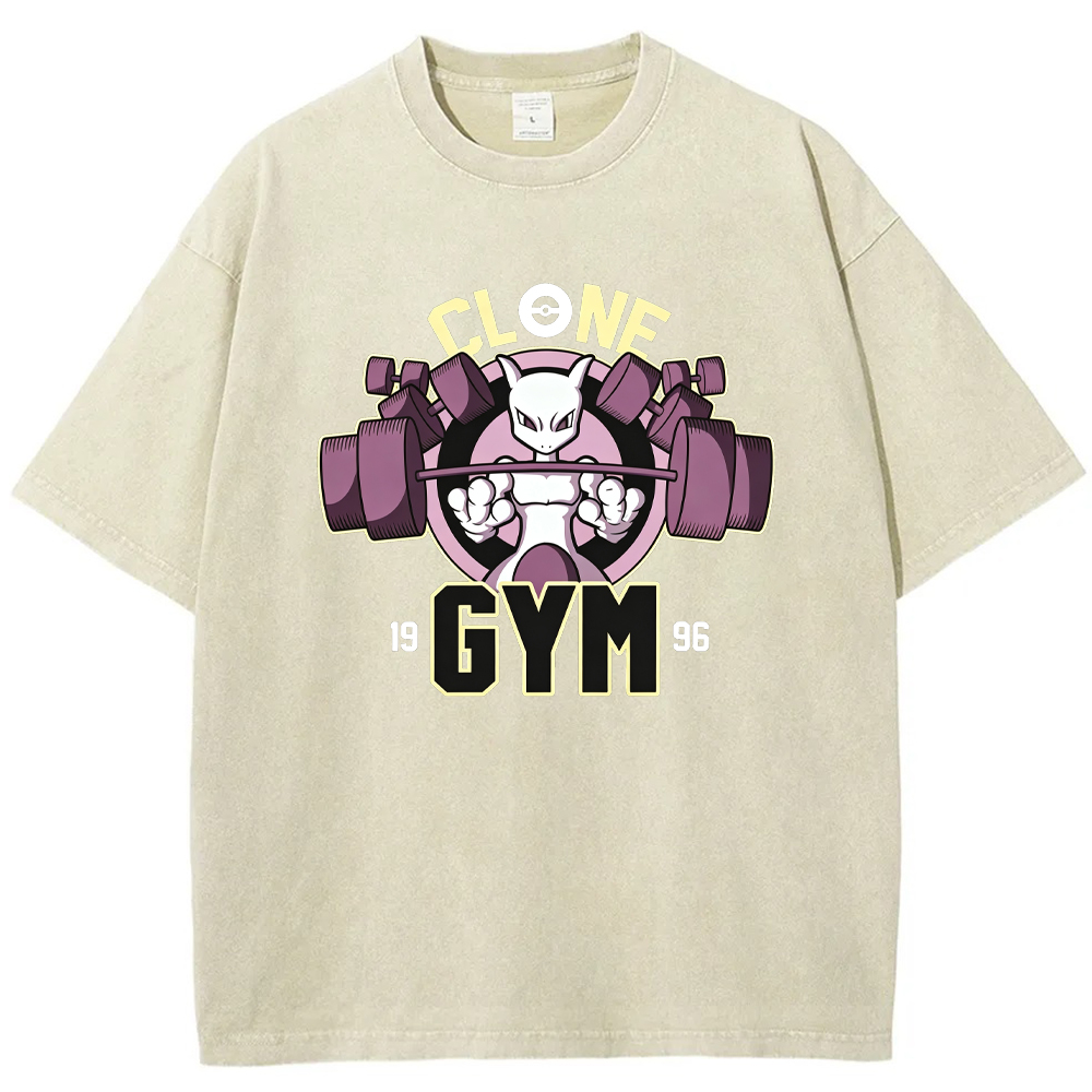 Grunge Ghost Gym Gengar Wash Vintage Tee | Pokemon Anime
