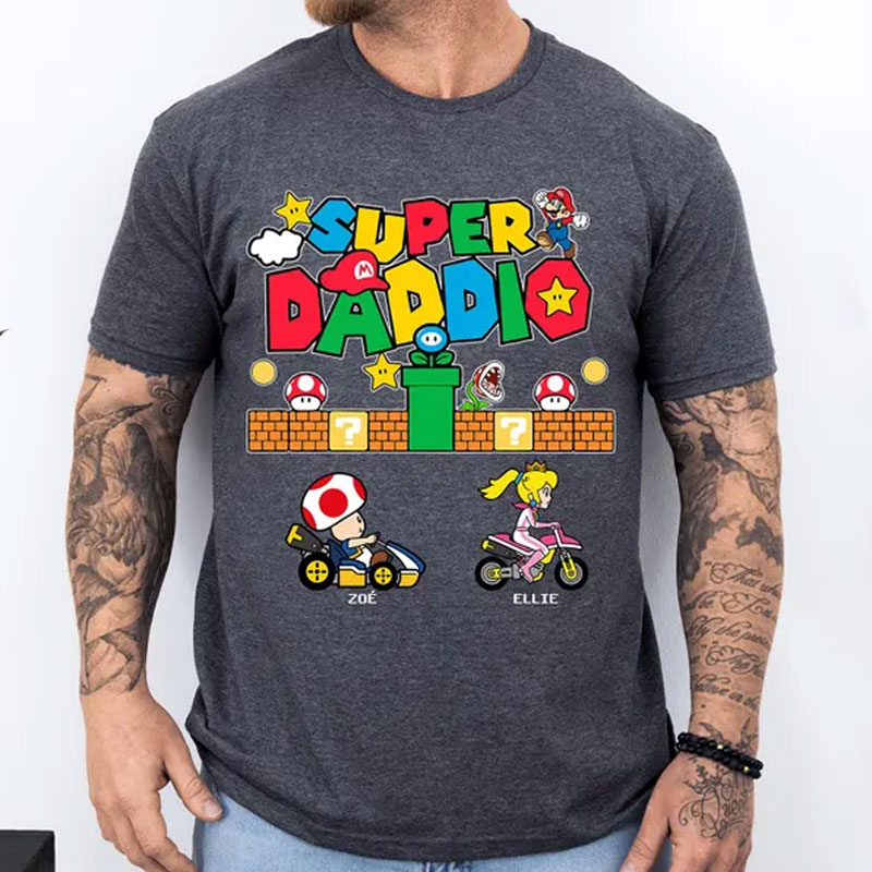 Custom Super Daddio Shirt, Funny Dad Shirt