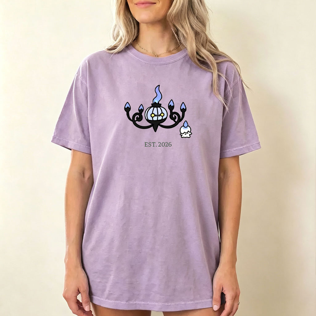 Cute Parent & Kid Chandelure Vintage Washed T-Shirt