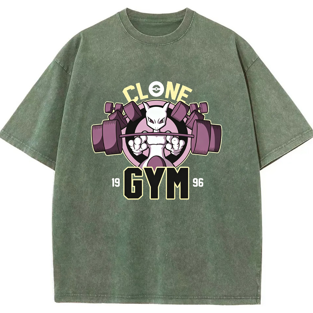 Grunge Ghost Gym Gengar Wash Vintage Tee | Pokemon Anime
