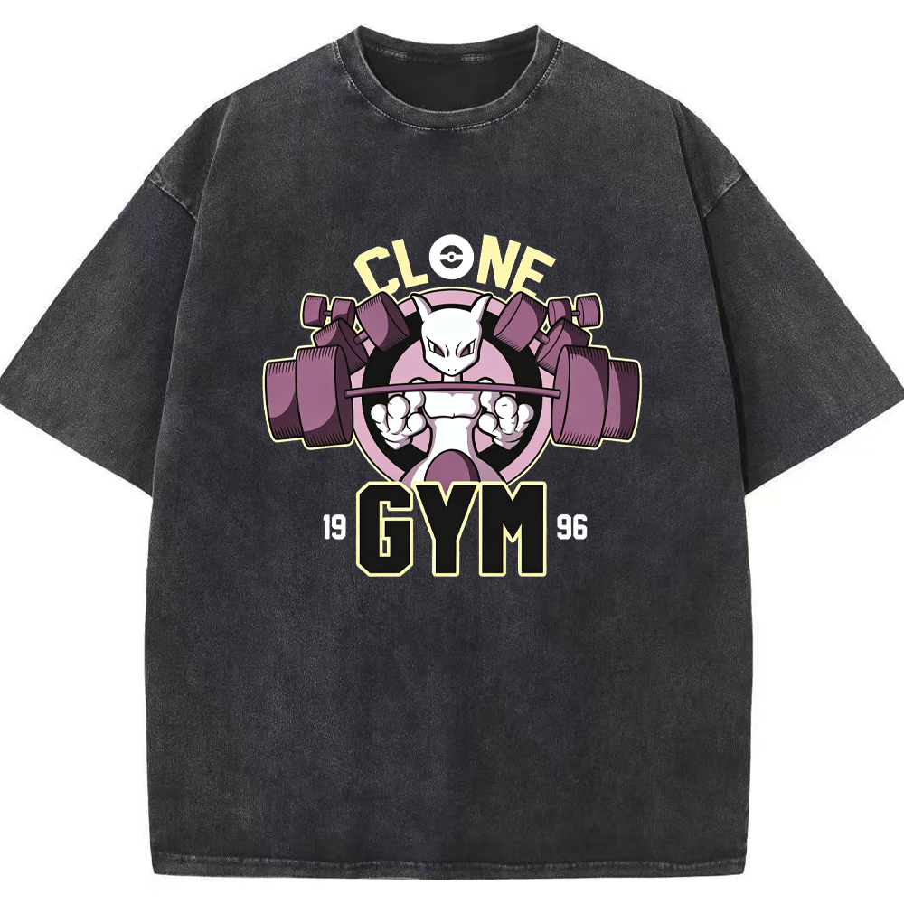 Grunge Ghost Gym Gengar Wash Vintage Tee | Pokemon Anime
