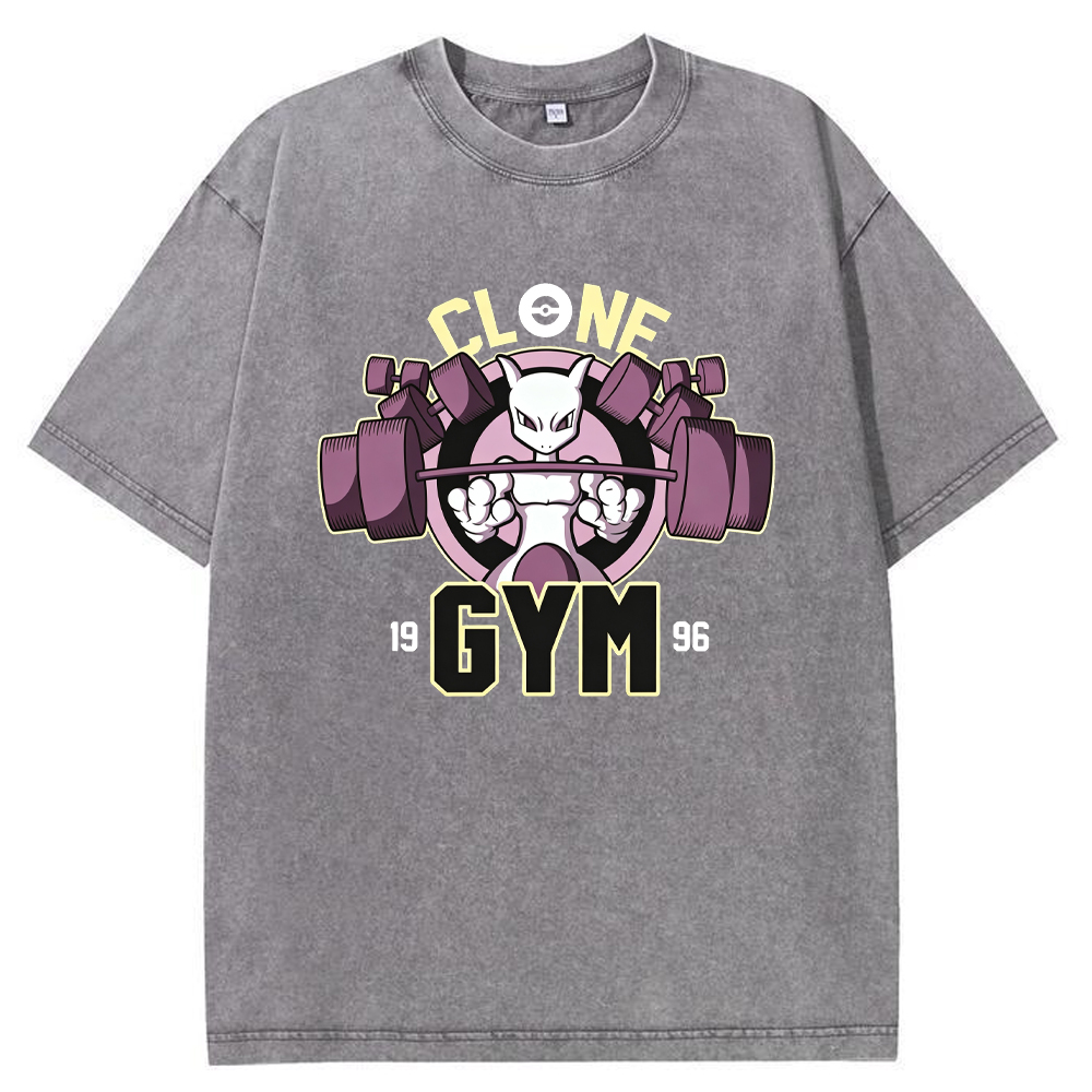 Grunge Ghost Gym Gengar Wash Vintage Tee | Pokemon Anime