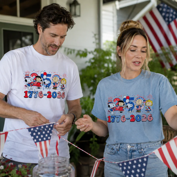 America 250 Years 1776-2026 Patriotic Friends Party T-Shirt