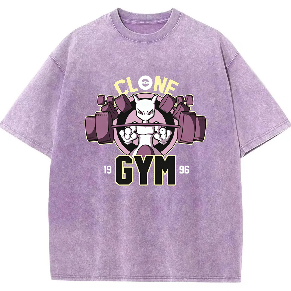Grunge Ghost Gym Gengar Wash Vintage Tee | Pokemon Anime