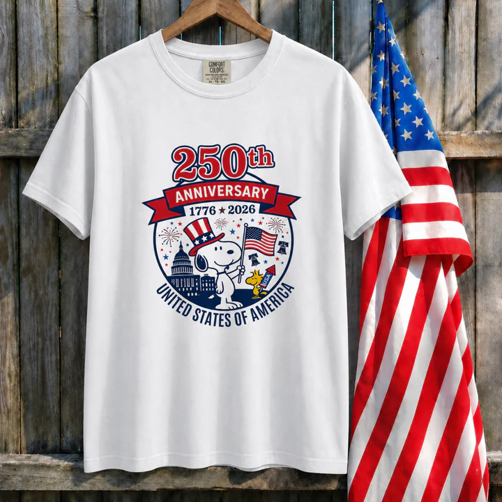 250th Anniversary United States of America Snoopy T-Shirt