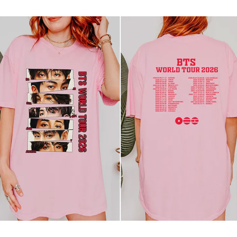 BTS Arirang World Tour Shirt, Fan Inspired Concert Tee